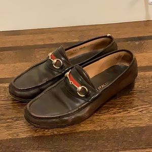 Gucci Leather Horesebit Loafers Size US 11 / EU 44